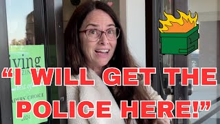 KAREN goes NUTS and THREATENS COPS on First Amendment Auditor