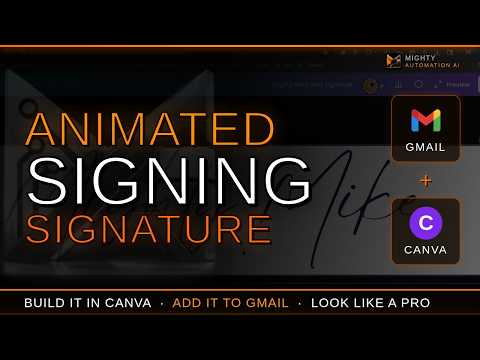 How to Create an Animated Email Signature in Canva for Gmail (Step-by-Step GIF Tutorial)