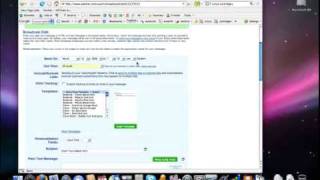 How to use the broadcast message function in Aweber