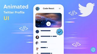 Twitter Profile UI with Scroll Animation | React Native Tutorial