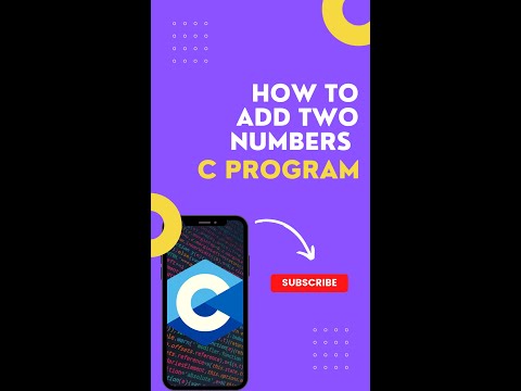 How to add two numbers in C language || EruditionTech ||  C language Shorts Tutorial