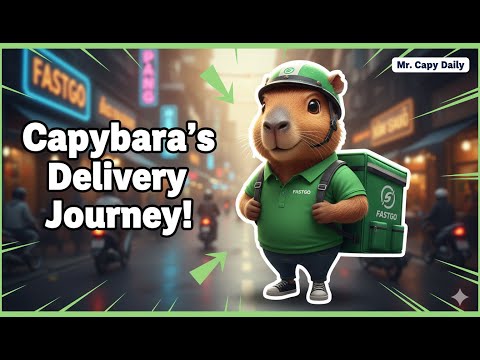 Capybara Becomes a Motorcycle Delivery Rider 🚚🦫 | Heartwarming Animation