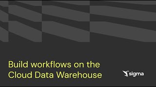 Sigma Data Apps for Modern Teams