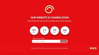 Create beautiful Web Design layout  -  Website Coming soon page – Photoshop Web Design