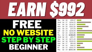 [Earn $992] Easy Way To Earn Money Online Without Investment And No Website | Affiliate marketing