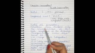 Computer Generation full Explanation | fourth generation computer | #shorts #computergeneration