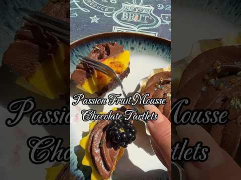 Passion Fruit Mousse Tartlets #tartlets