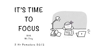 2-HOUR STUDY WITH ME | Pomodoro timer 2x50 | Study & Work | Deep Focus | Lofi ☕