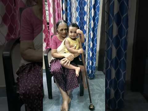 മുത്തശ്ശിക്കൊപ്പം... #baby #babyboy #babycute #grandson