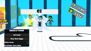 *BEST* SMASH A TOWER SCRIPT | INF CASH & KEYLESS | ROBLOX SCRIPT SHOWCASE 2025