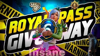 BGMI ROYAL PASS GIVEAWAY FREE || UC GIVEAWAY FOR SUBSCRIBERS ❤️