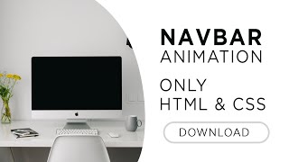 How to Create Animated Navbar in HTML & CSS | Navigation Bar with Hover Effects | Navbar Design