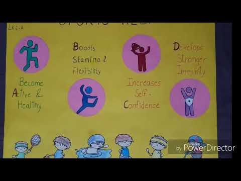 Sports day decoration using Chart paper
