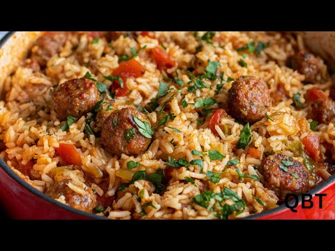 20 Minute One Pot Sausage & Rice Recipe | Quick 30-Minute Meals