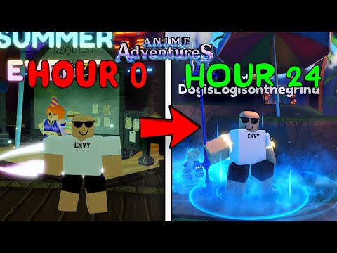 I Spent 24 Hours In The *NEW* Summer Update in Anime Adventures