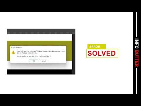Could not save because the document is bigger than 2gb