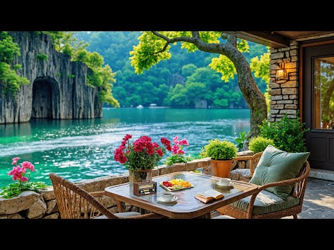 🎷 Lakeside Jazz in Spring Mornings | Chill Vibes, Gentle Jazz Melodies for Focus & Relax
