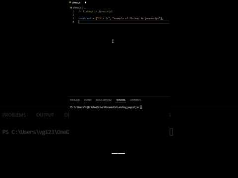 FlatMap in Javascript #javascript #javascriptinterview #javascriptinterview