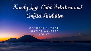 Family Law, Child Protection and Conflict Resolution