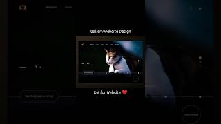Gallery website design #html#css#gallery#website