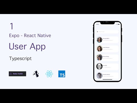 Setup an Expo App with Typescript template | User App #1