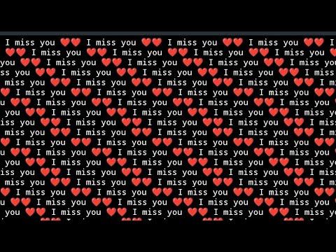 print i miss you ❤❤ using c language