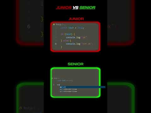 Junior vs. Senior Coding: Skills, Challenges, and Growth #webdesign #viralvideo