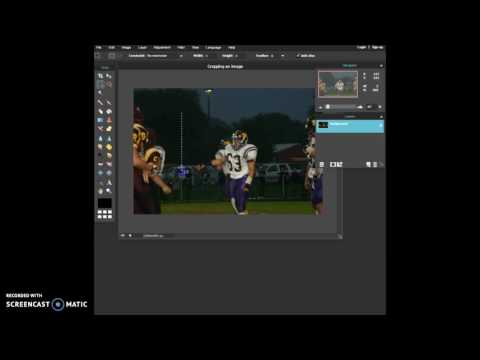 Cropping an Image Using Pixlr