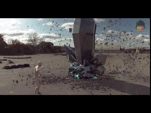 Tyflow ground rock emerging effect| Final render