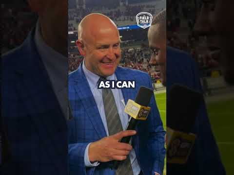 The art of asking a coach a halftime or postgame question 🏈