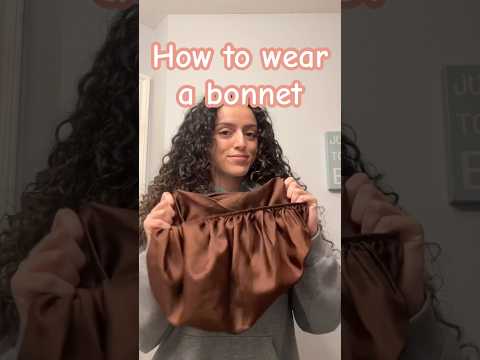 This will never NOT be a curly hair struggle 🥴 #bonnet #curlyhair #nighttime