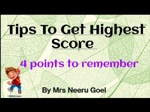 Tips to achieve Highest Score