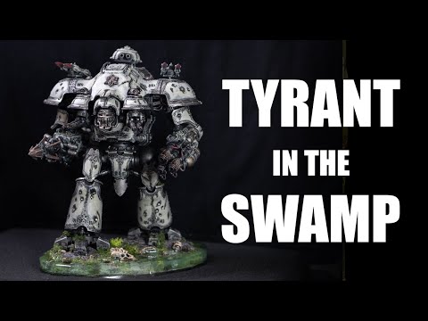 First Attempt at Resin - Death Guard Chaos Knight Tyrant - Warhammer 40k