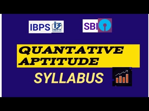 Quantative apptude syllabus for banking exam l QUANT syllabus for bank po