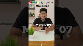 Zoho & Cognizant Mass Hiring 2025 🔥 #itjobs #jobs #it #zoho #cognizantjobs