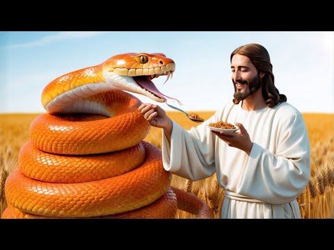 The Snake with Jesus 🐍 ❤️#jesus #snake #god #jesuschrist #jesus #jesuslovesyou