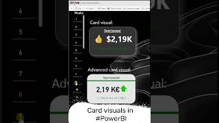 Card visuals in #PowerBI