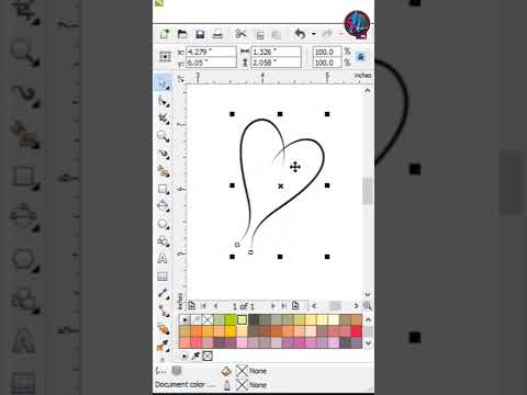 #22 How to creat heart design | artistic media tools | how to make love design #shorts #love #heart