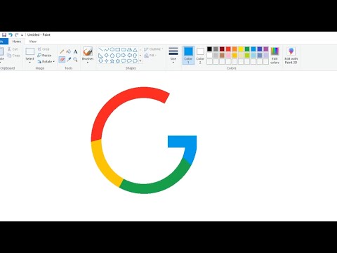 Google Logo in MSPAINT #logo #googlelogo #G #letterg #paint @prashantsethi2025
