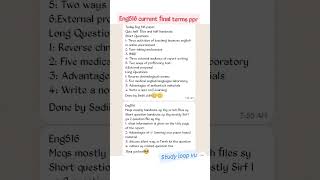 eng516 current final terms ppr #vu #studyloop #2023 #finalterm #virtualuniversity #exam #spring #vu