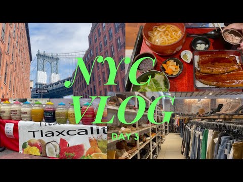 ENG & KOR SUB) NYC VLOG DAY 3: BROOKLYN, DUMBO, THRIFTING @BeaconsClosetNewYork , BRYANT PARK
