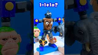 I made Transformer Robot Brainrot with clay #2 #shorts #diyrobot #clay