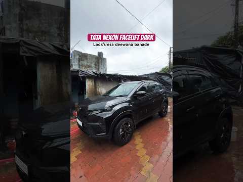 TATA Nexon Facelift Dark Edition Looks ese दीवाना बना दे 😎 #tatanexonfacelift #tata #nexonfacelift