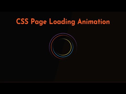 CSS Page Loading Animation | CSS Effect | CSS Tutorials