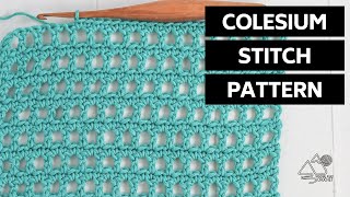 Easy Crochet Mesh Stitch, Beginner Crochet Stitch Combination Tutorial, Colosseum Stitch