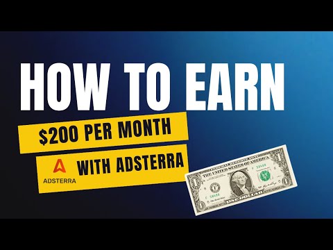 How to earn $200 per month with Adsterra | Blogging #adsterraearnings