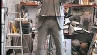 The Beatles Statues construction by Dave Webster of Shape Design, Liverpool