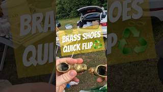 Solid Brass Shoes 👟 Quick Flip ♻️🤑 #ebayseller #quickflip #onlineselling #selfemployed #carbootsale