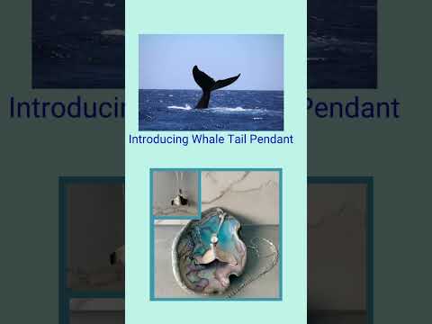 Celebrating whales with lovely whale tail pendant, available now