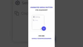 Animated Menu Card